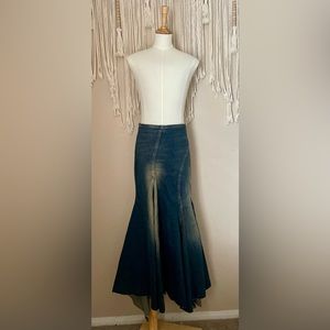 BDG Caroline Spliced Denim Skirt